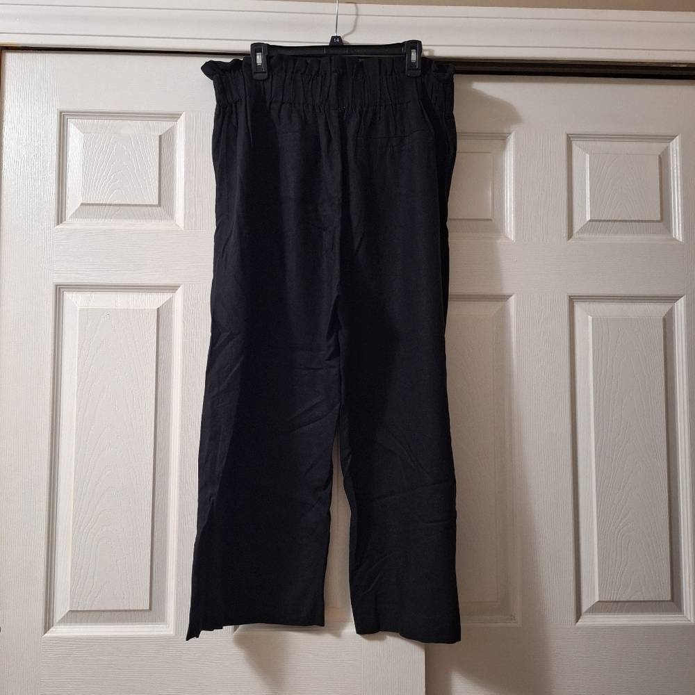 Ophelia Roe Black paper bag pants Size XL